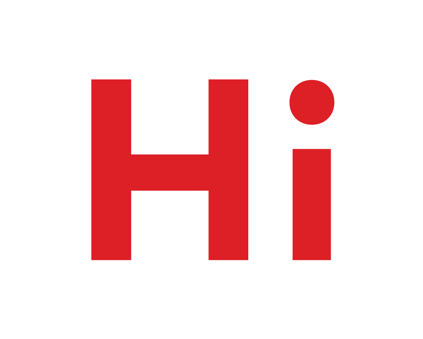 HireLevel red Hi logo