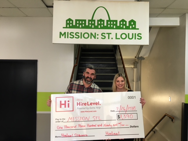 HireLevel Gives Back to Mission St. Louis in an effort to make a #HireLevelDifference
