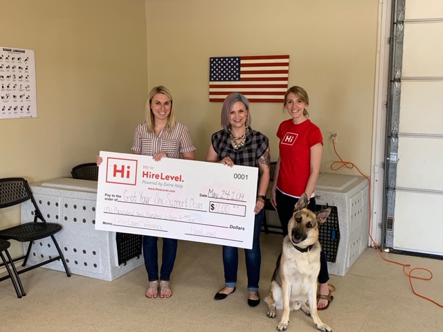 HireLevel Gives Back to Got Your Six Support Dogs