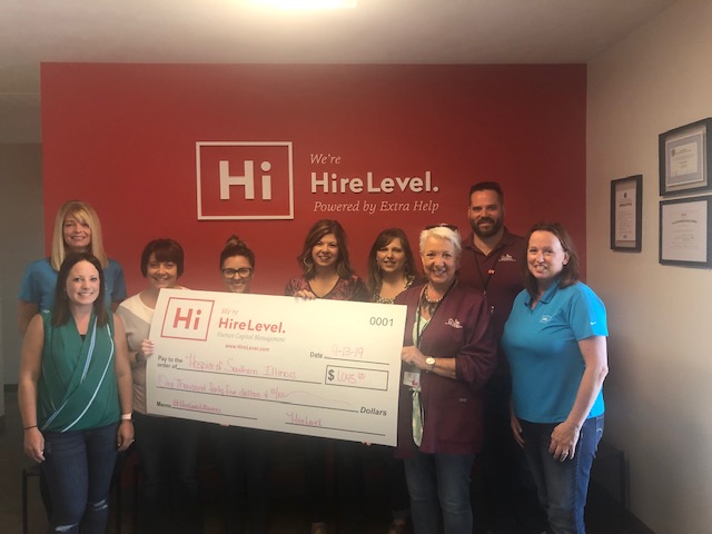 HireLevel Gives Back to Hospice of Southern Illinois