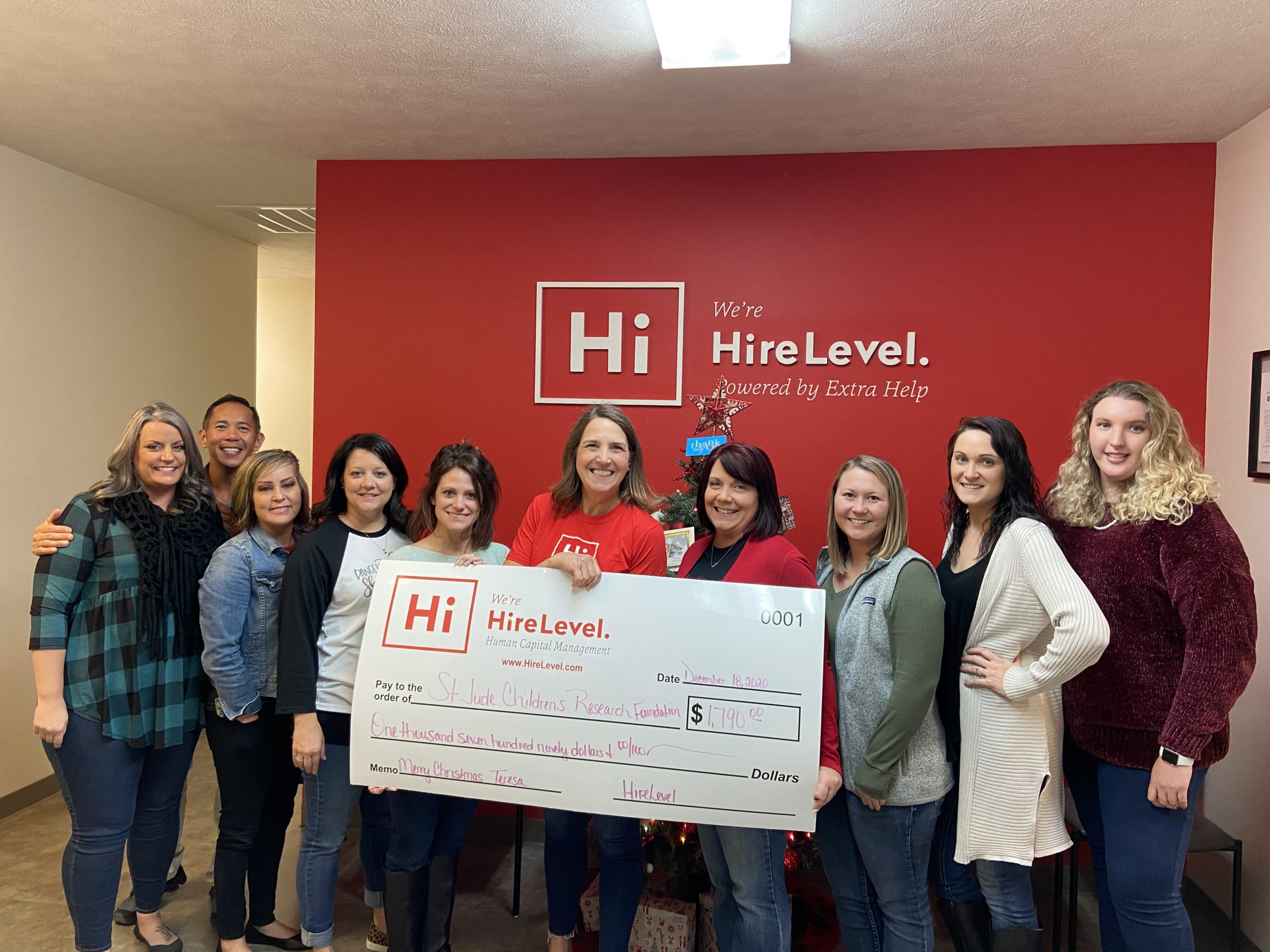 St. Jude Receives Donations From HireLevel